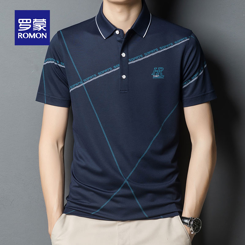 Lomon summer T-shirt Korean version of the youth casual lapel short-sleeved POLO shirt slim fashion top T-shirt