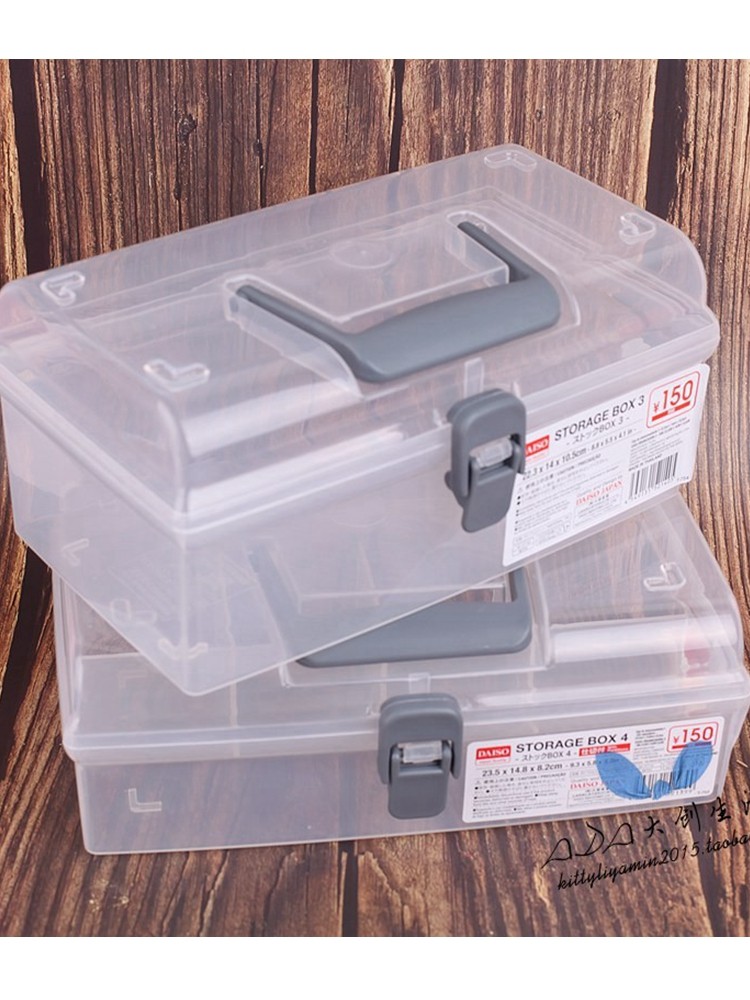 多色プラスチックスタッカブル収納ボックス ダイソー51+2 原産国：日本