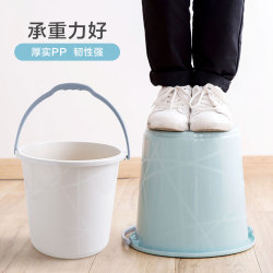 Plastic portable bucket household thickened large bucket washing mop bucket bathing plastic bucket water storage small round bucket laundry bucket Plastic portable bucket household thickened large bucket washing mop bucket bathing plastic bucket water storage small round bucket laundry bucket