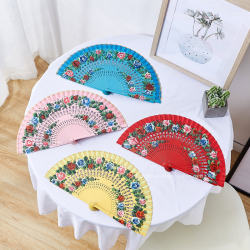 Customized Anita wooden fan Spanish folding fan Folding fan Paint fan Advertising fan Dance fan Smoothly closing Customized Anita wooden fan Spanish folding fan Folding fan Paint fan Advertising fan Dance fan Smoothly closing
