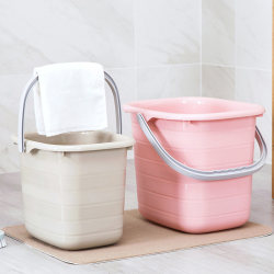 Plastic thickened rectangular portable water storage bucket large household mop foot bucket plastic bucket small square bucket laundry bucket Plastic thickened rectangular portable water storage bucket large household mop foot bucket plastic bucket small square bucket laundry bucket
