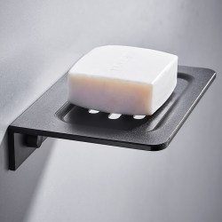 No punching wall-mounted e-soap box space aluminum soap rack soap dish creative drain bathroom storage rack suction No punching wall-mounted e-soap box space aluminum soap rack soap dish creative drain bathroom storage rack suction