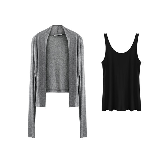 SukiiRED Tennis Wool Vest/Short Lightweight Cardigan Two-piece Set for Women's Summer New Casual Set.
SukiiRED Tennis Wool Vest/Short Lightweight Cardigan Two-piece Set for Women's Summer New Casual Set.