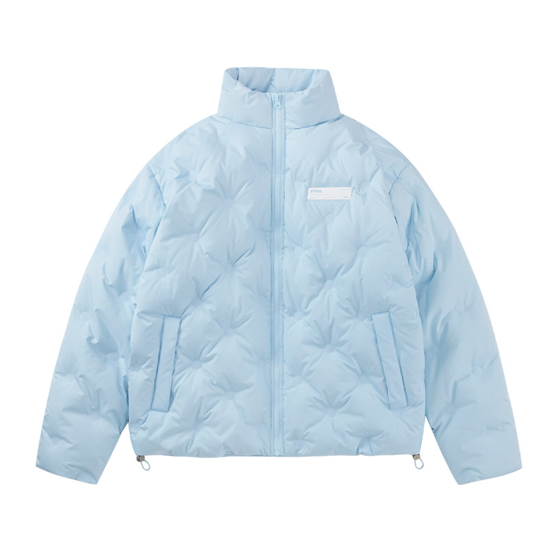 Fpa Light Blue Diamond Quilted Down Jacket Men's Winter Coat