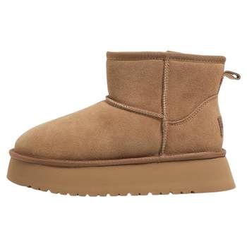 F21 thick-soled genuine leather snow boots for women 2025 new style F21 thick-soled genuine leather snow boots for women 2025 new style