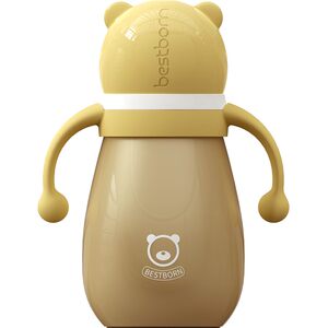 Infant thermal insulation bottle with straws newborn young children learn to drink cup baby babies anti -bloating qi water cup Infant thermal insulation bottle with straws newborn young children learn to drink cup baby babies anti -bloating qi water cup