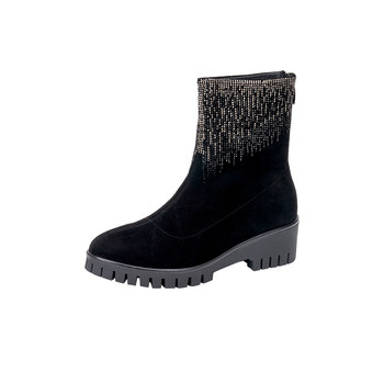 Manel thick heel all-match slim boots 
Manel thick heel all-match slim boots
