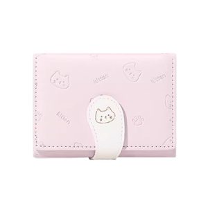 Japanese and Korean simple wallet niche cartoon cute cat wallet 2024 new small fresh three -off multi -card bun
 Japanese and Korean simple wallet niche cartoon cute cat wallet 2024 new small fresh three -off multi -card bun