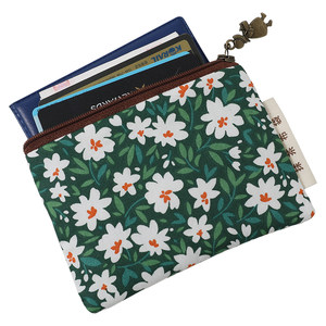 Collective female mini -key driver card bag broken flower cotton zipper coin coin small wallet Collective female mini -key driver card bag broken flower cotton zipper coin coin small wallet