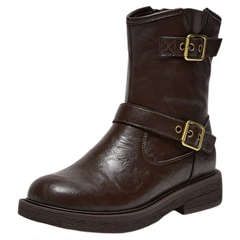 Bestou winter new style cool plus velvet warm thick heel women's Martin boots commuting leather short boots cotton shoes W2551DZ4
 Bestou winter new style cool plus velvet warm thick heel women's Martin boots commuting leather short boots cotton shoes W2551DZ4