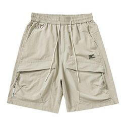 American fashion brand work shorts men's loose large-size summer thin ice silk casual pants fat quick-drying five-point pants American fashion brand work shorts men's loose large-size summer thin ice silk casual pants fat quick-drying five-point pants