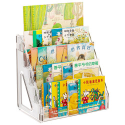 Bookshelf Desktop Storage Children's Picture Books Magazine Stepped Acrylic Storage Shelf Bedside Baby Reading Book Stand Bookshelf Desktop Storage Children's Picture Books Magazine Stepped Acrylic Storage Shelf Bedside Baby Reading Book Stand