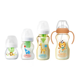 Dr. Brown's growth series baby bottle newborn baby big baby anti-bloating glass PPSU mixed material set Dr. Brown's growth series baby bottle newborn baby big baby anti-bloating glass PPSU mixed material set