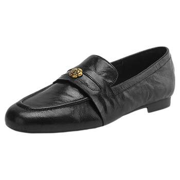 Saturday low heel camellia sheepskin loafers for women Saturday low heel camellia sheepskin loafers for women