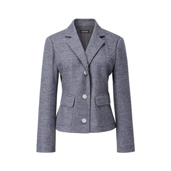 Women's slim suit for women in 2025 winter new style light mature style waist-hugging temperament wool woolen short jacket Women's slim suit for women in 2025 winter new style light mature style waist-hugging temperament wool woolen short jacket