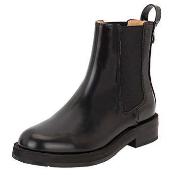 Pan Xia genuine leather thick heels and large size Chelsea short boots 
Pan Xia genuine leather thick heels and large size Chelsea short boots