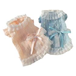 Glutinous rice ins Korean lace princess skirt dog and cat Glutinous rice ins Korean lace princess skirt dog and cat