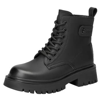 Gometic British style thick-soled soft leather Martin boots
 Gometic British style thick-soled soft leather Martin boots