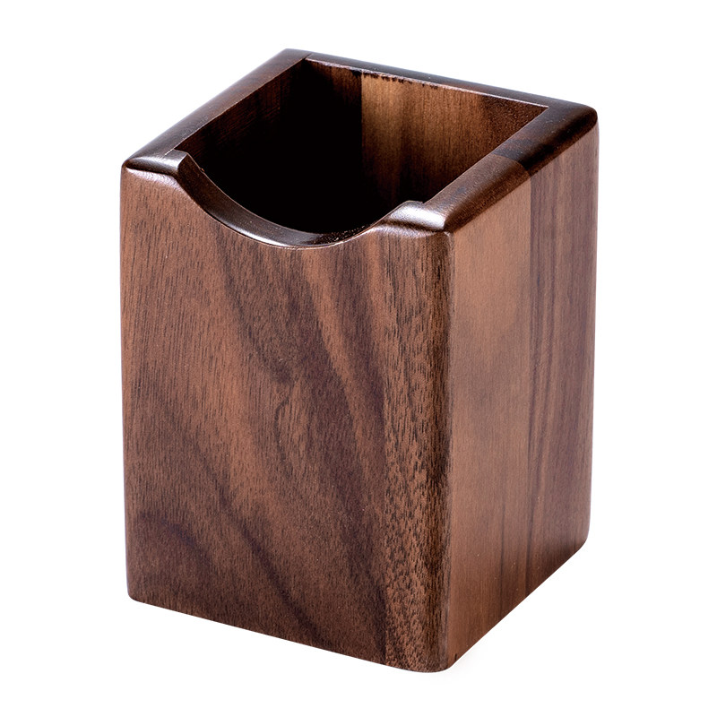 CTXDLK Wood Pen Holder Solid Wood Slanted Pen Holder Office Stationery Organizer For Office, School