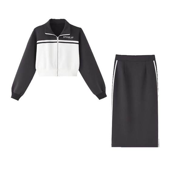 mc2 fashion sweatshirt suit skirt women lapel top half skirt temperament two-piece casual sports small skirt
mc2 fashion sweatshirt suit skirt women lapel top half skirt temperament two-piece casual sports small skirt