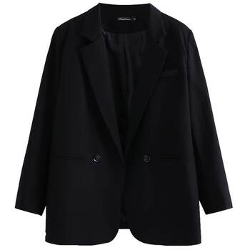 Women's large size casual blazer Korean style commuting Women's large size casual blazer Korean style commuting
