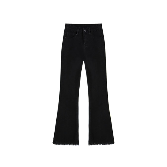 Black flare lace-edged jeans for women in autumn new fat girl mm high waist elastic slimming pear-shaped body pants
Black flare lace-edged jeans for women in autumn new fat girl mm high waist elastic slimming pear-shaped body pants
