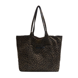 Leopard Print Bag Women's 2025 New Autumn and Winter Cloth Bag Shoulder Bag Lightweight Commuting Tote Bag Large Capacity Hand Bag 
Leopard Print Bag Women's 2025 New Autumn and Winter Cloth Bag Shoulder Bag Lightweight Commuting Tote Bag Large Capacity Hand Bag