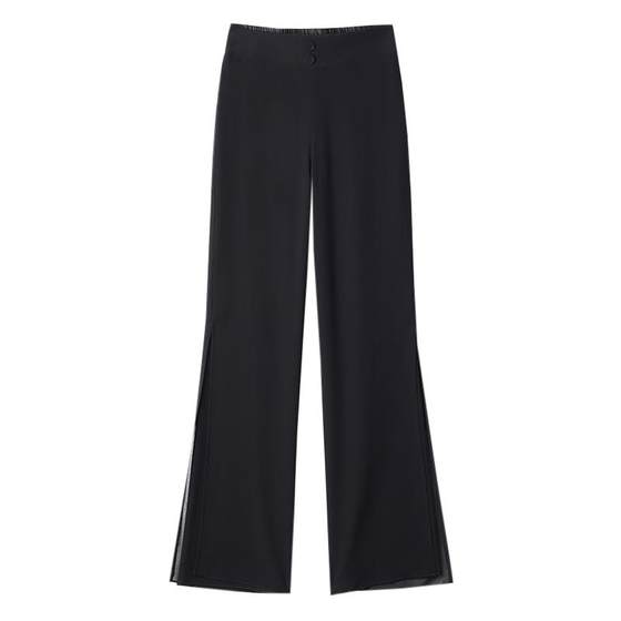 Chiffon double-layer yarn slit dance pants summer waist elastic narrow version wide-leg pants thin straight pants drooping women's pants
Chiffon double-layer yarn slit dance pants summer waist elastic narrow version wide-leg pants thin straight pants drooping women's pants