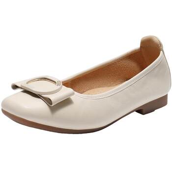 Belle square buckle flat shoes women's shoes 2025 new sheepskin soft sole egg roll light-mouth shoes E3W1DCQ5 
Belle square buckle flat shoes women's shoes 2025 new sheepskin soft sole egg roll light-mouth shoes E3W1DCQ5