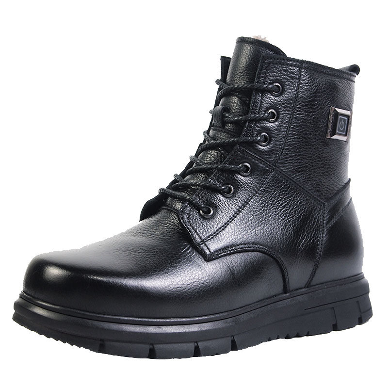 Nivati Electric Heating Shoes Winter Warm Leather Boots