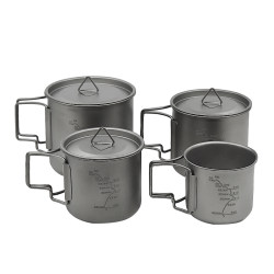 LTHW Lvteng Outdoor Pure Titanium Lightweight Pot Folding Set Pot LTHW Lvteng Outdoor Pure Titanium Lightweight Pot Folding Set Pot