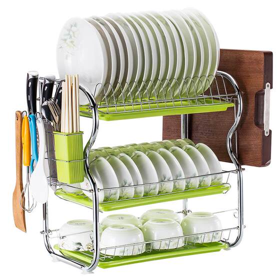 The kitchen shelves landed on the floor, multi -layer storage bowl, bowl shelf double -layer bowl tableware storage artifact bowl shelf supplies The kitchen shelves landed on the floor, multi -layer storage bowl, bowl shelf double -layer bowl tableware storage artifact bowl shelf supplies