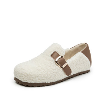 Dadong Deep Mouth Round Toe Flat-soled Splicing Shoes Dadong Deep Mouth Round Toe Flat-soled Splicing Shoes