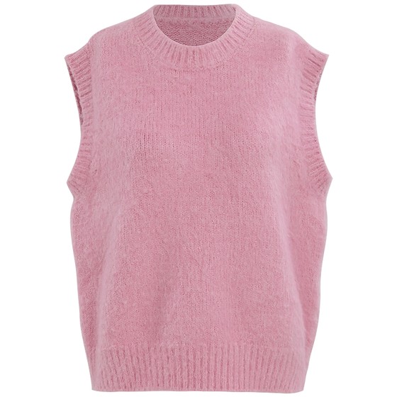 Sincethen pink vest vest shirt suit wear pink sweater round neck sweater top for women autumn and winter
Sincethen pink vest vest shirt suit wear pink sweater round neck sweater top for women autumn and winter