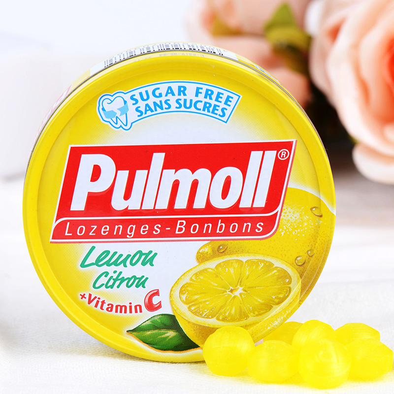 史低！德国原装进口 Pulmoll 飚摩 无糖系列 清凉薄荷糖45g铁盒装*3件 多口味