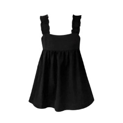 Sweet age-reducing black square neck sleeveless camisole Sweet age-reducing black square neck sleeveless camisole
