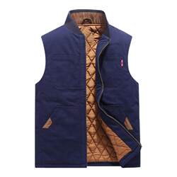 Cotton vest men's autumn and winter thickened thermal vest Cotton vest men's autumn and winter thickened thermal vest
