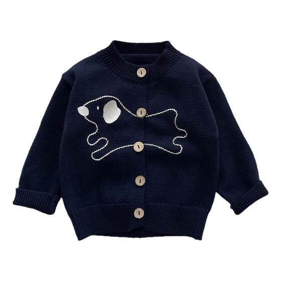 Boys Spring and Autumn Set Baby New Fashionable Knitted Cardigan Little Boys Handsome Sweater Jacket Versatile Pants 
Boys Spring and Autumn Set Baby New Fashionable Knitted Cardigan Little Boys Handsome Sweater Jacket Versatile Pants