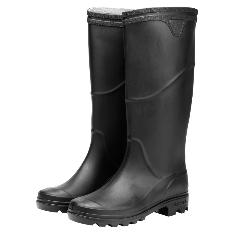 Chenyujie Men's Rain Boots Waterproof Rubber High-Top Shoes