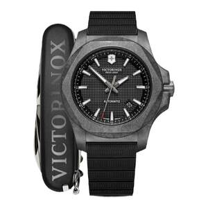 Victorian Swiss Army Knife Inox carbon fiber mechanical series luminous 200M waterproof watch military knife set
 Victorian Swiss Army Knife Inox carbon fiber mechanical series luminous 200M waterproof watch military knife set