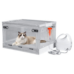 Pet atomizing box dog cat oxygen inhalation box oxygen inhalation machine cat nose support dog cough atomizing machine pet cart cage Pet atomizing box dog cat oxygen inhalation box oxygen inhalation machine cat nose support dog cough atomizing machine pet cart cage