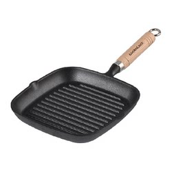 LOCK&LOCK Cast Iron Steak Skillet Uncoated Pan LOCK&LOCK Cast Iron Steak Skillet Uncoated Pan