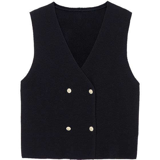 Set sweater vest for women in winter new product simple v-neck full wool vest short jacket sweater 1583 
Set sweater vest for women in winter new product simple v-neck full wool vest short jacket sweater 1583
