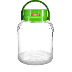 Lilac glass storage jar transparent milk powder jar dried fruit Lilac glass storage jar transparent milk powder jar dried fruit