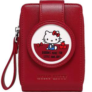 Birthday gift TOUTOUhellokitty joint peripheral red wallet storage coin card holder passport holder for women Birthday gift TOUTOUhellokitty joint peripheral red wallet storage coin card holder passport holder for women