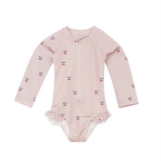 Girls' long -sleeved sunscreen swimsuit Speed dry girl swimming cherry crushing cute swimsuit summer spot
Girls' long -sleeved sunscreen swimsuit Speed dry girl swimming cherry crushing cute swimsuit summer spot
