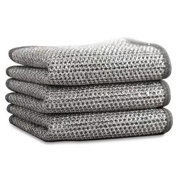 Wire rag cooking kitchen housework cleaning cloth brushing dishes without oil silver wire rag Wire rag cooking kitchen housework cleaning cloth brushing dishes without oil silver wire rag