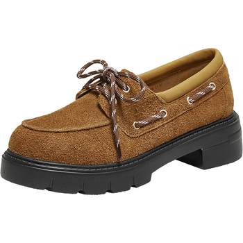 Best 2025 autumn new genuine leather suede British style oxford shoes leather shoes for women deep mouth single shoes UUJ08CA5 Best 2025 autumn new genuine leather suede British style oxford shoes leather shoes for women deep mouth single shoes UUJ08CA5