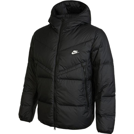 Nike men's short warm and comfortable hooded slim sports and casual down jacket DV1132-010 Nike men's short warm and comfortable hooded slim sports and casual down jacket DV1132-010