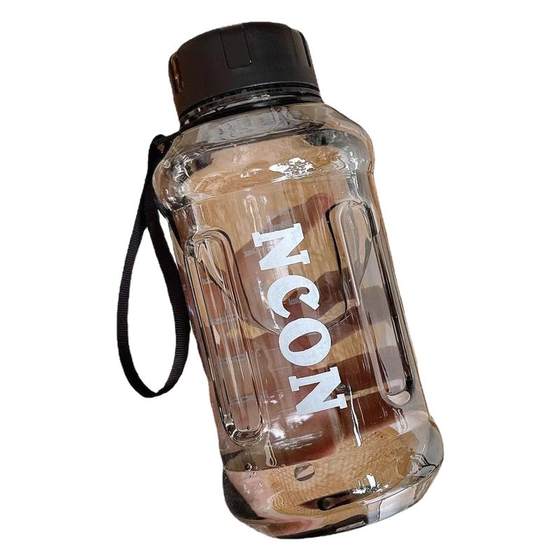 Extra large capacity men's water cup, outdoor sports, high-temperature resistant, portable straw, large water bottle with scale, fitness pot Extra large capacity men's water cup, outdoor sports, high-temperature resistant, portable straw, large water bottle with scale, fitness pot